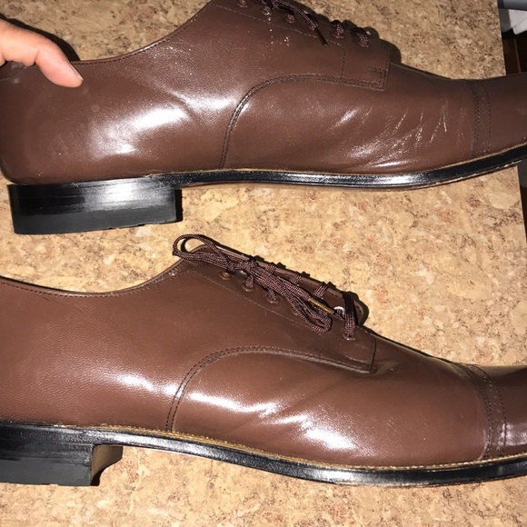 Men’s Leather Stacy Adams Oxfords - Picture 3 of 12